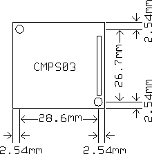 CMPS03 dimensions