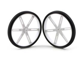 Pololu wheel 90x10mm pair – white