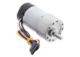 19:1 Metal Gearmotor 37Dx68L mm with 64 CPR Encoder (Helical Pinion).