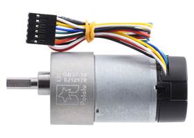 19:1 Metal Gearmotor 37Dx68L mm with 64 CPR Encoder (Helical Pinion). (1)