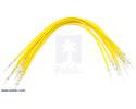 Thumbnail image for Wires with Pre-crimped Terminals 10-Pack M-M 6" Yellow