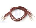 Thumbnail image for Wires with Pre-crimped Terminals 10-Pack F-F 12" Brown