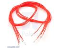 Thumbnail image for Wires with Pre-crimped Terminals 5-Pack F-F 24" Red