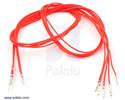 Thumbnail image for Wires with Pre-crimped Terminals 5-Pack M-F 24" Red