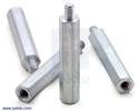 Thumbnail image for Aluminum Standoff: 1" Length, 4-40 Thread, M-F (4-Pack)