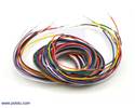 Thumbnail image for Wires with Pre-crimped Terminals 10-Piece Rainbow Assortment M-M 60"