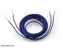 Thumbnail image for Wires with Pre-crimped Terminals 2-Pack M-F 60" Blue