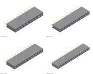 0.1″ (2.54 Mm) Female Headers