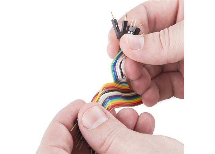 Jumper Wires Connected 6" (M/F, 20 pack)