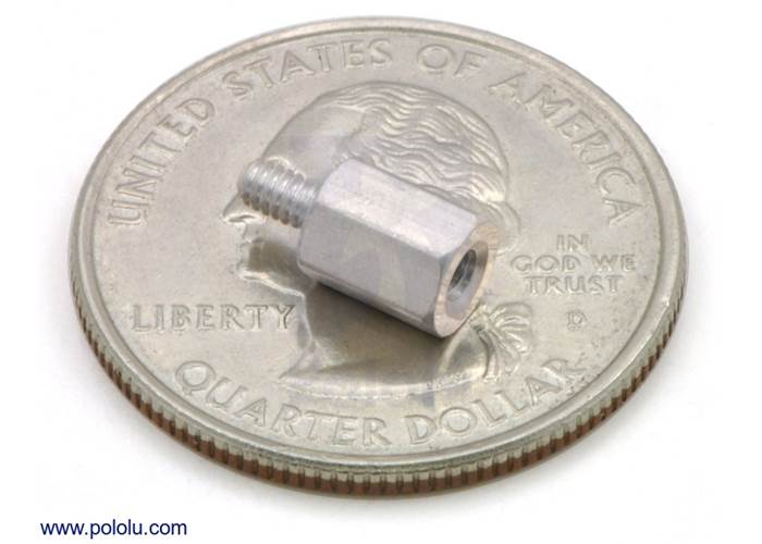 Aluminum Standoff 1" Length, 256 Thread, MF (4Pack)