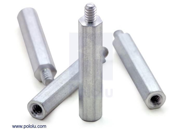 Aluminum Standoff 1" Length, 440 Thread, MF (4Pack)