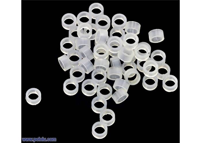 Nylon Spacer 2mm Length, 4mm OD, 2.7mm ID (50Pack)