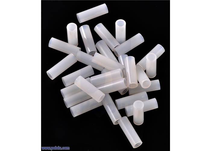 Nylon Spacer 12mm Length, 4mm OD, 2.7mm ID (25Pack)
