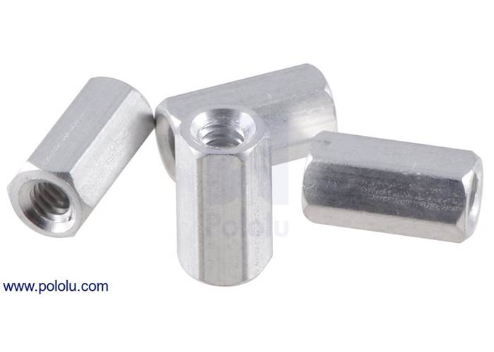 Aluminum Standoff 3/8" Length, 440 Thread, FF (4Pack)