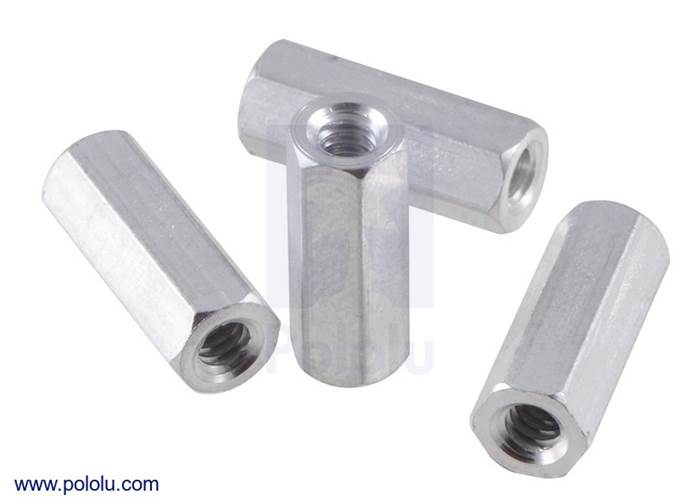 Aluminum Standoff 1/2" Length, 440 Thread, FF (4Pack)