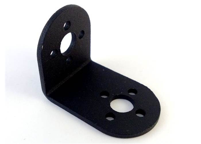 Servo Bracket Black Aluminium L Shape Robot Gear Australia