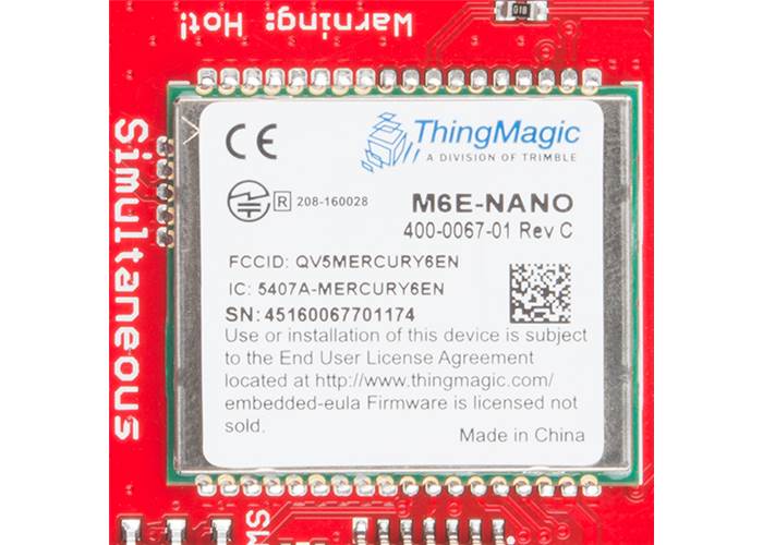 SparkFun Simultaneous RFID Reader M6E Nano