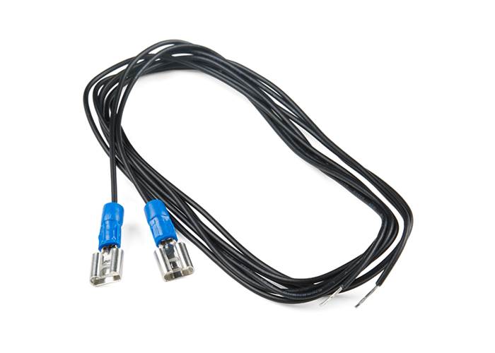 Spade Connector Wire 3ft, Female (2 Pack)