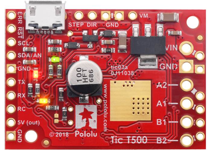 Tic T500 USB MultiInterface Stepper Motor Controller