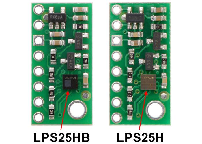 LPS25HB Pressure/Altitude Sensor Carrier with Voltage Regulator