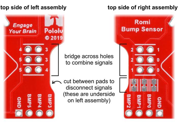 Bumper Switch Kit for Romi/TIRSLK MAX (Not Soldered, Can Be Assembled