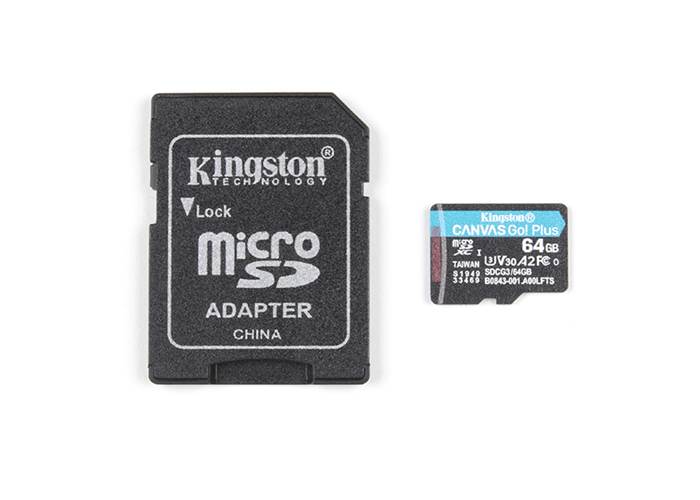 Kingston Canvas Go Plus 64gb Microsd Card With Adapter