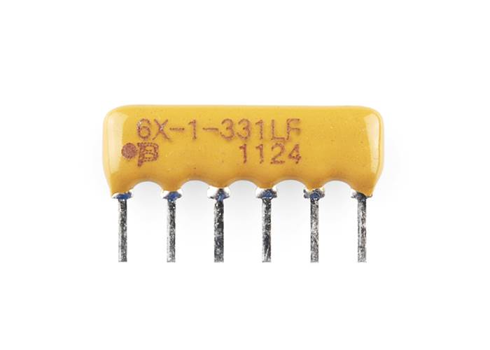 Resistor Network 330 Ohm (6pin bussed) Robot Gear Australia