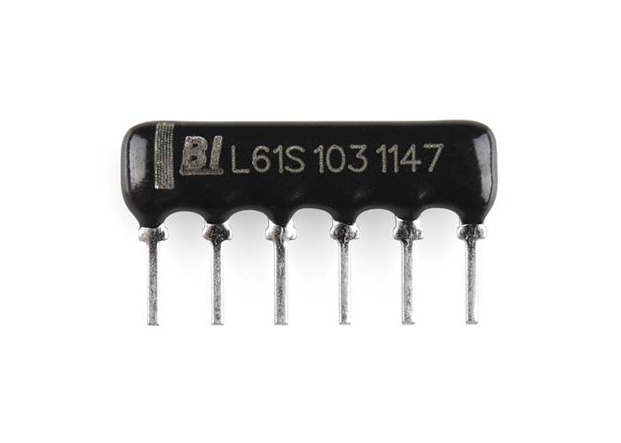 Resistor Network 10K Ohm (6pin bussed) Robot Gear Australia