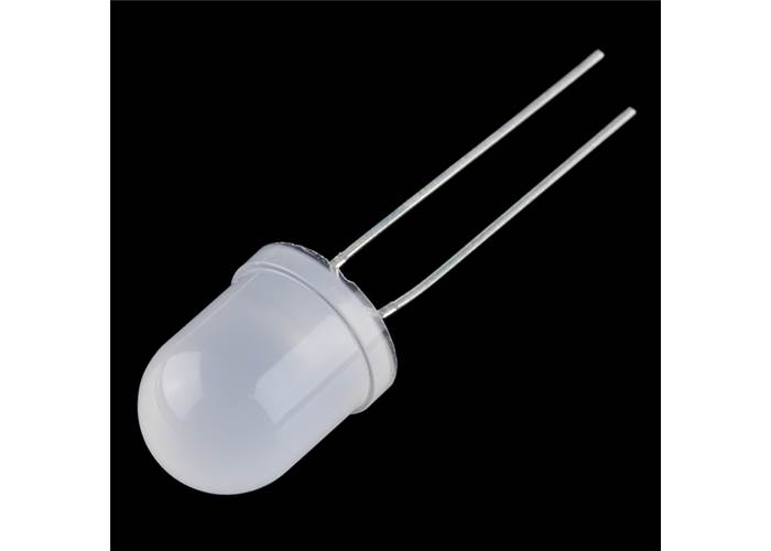 thumbnail image 2 of 100pcs 10mm Warm White Diffused LEDs – 5000mcd Bright Round Top Lamps 2 of 5