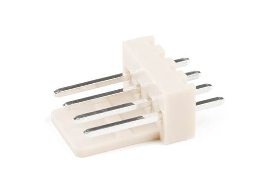 Polarized Connector Header (0.1in., 4-Pin)