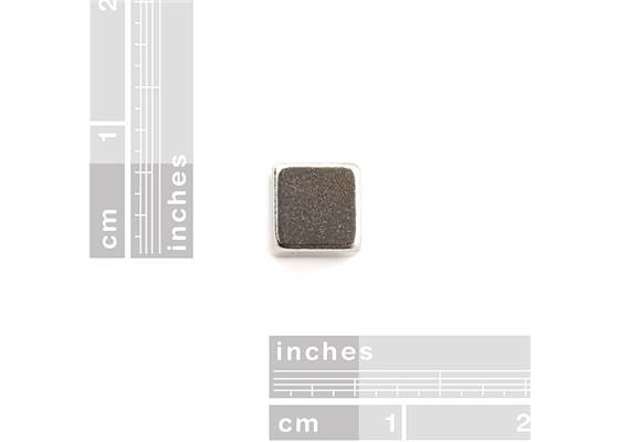 Magnet Square - 0.25" (3)