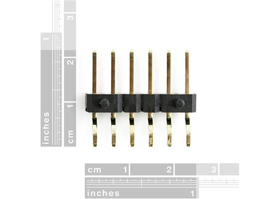 Right Angle Header - Male (SMD, 0.1in., 6-Pin) (2)