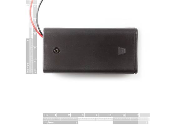Battery Holder 2xAA with Cover and Switch (2)