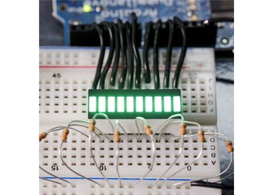 10 Segment LED Bar Graph - Green (5)