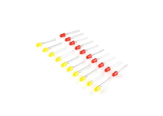 LED - Assorted 10 Red / 10 Yellow (20 pack)