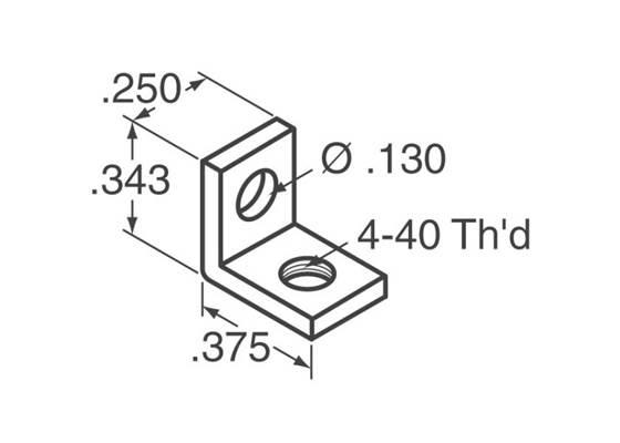 Angle Bracket - 4-40 (3)