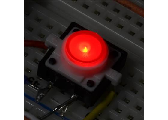 LED Tactile Button - Red (2)