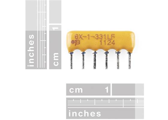 Resistor Network - 330 Ohm (6-pin bussed) (4)