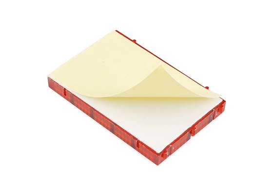Breadboard - Translucent Self-Adhesive (Red) (4)