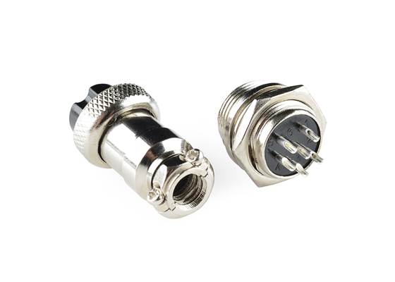 6-Pin Chassis Connector - Panel Mount (male and female) (3)