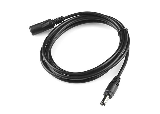 Barrel Jack Extension Cable - M-F (6 ft)