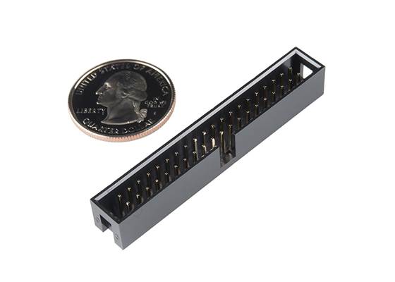 Shrouded GPIO Header (PTH, 0.1in., 2x20-Pin) (4)