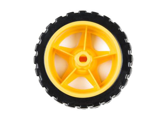 Wheel - 65mm (Rubber Tire, Pair) (3)