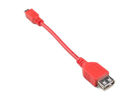 Pi Zero Micro-B to USB A socket - 5in