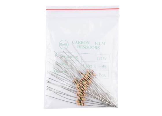 Resistor 1M Ohm 1/4 Watt PTH - 20 pack (Thick Leads)  (2)