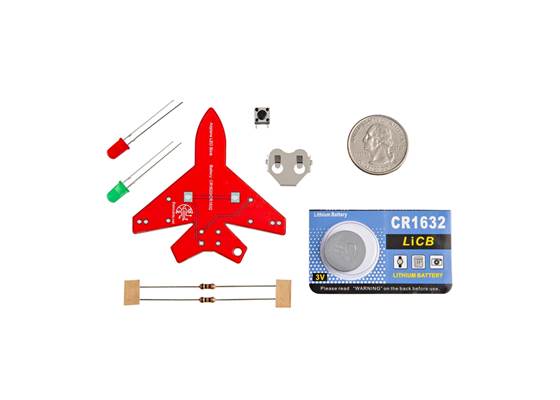 Mini Airplane Soldering Kit - Red (3)