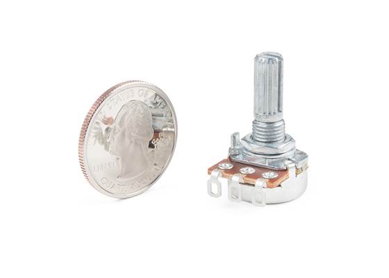 Rotary Potentiometer - 100k Ohm, Linear (Panel Mount) (2)