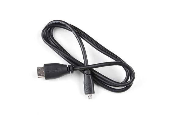 Raspberry Pi Official Micro HDMI to HDMI-A Cable (1m)