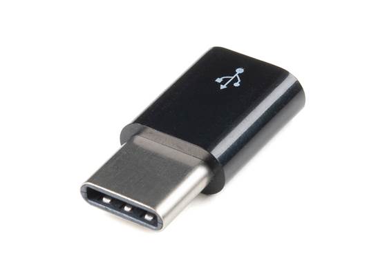 Raspberry Pi Micro USB to USB-C Adapter - Black