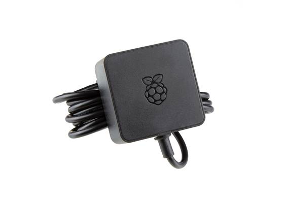 Raspberry Pi 27W USB-C PD Power Supply - Black